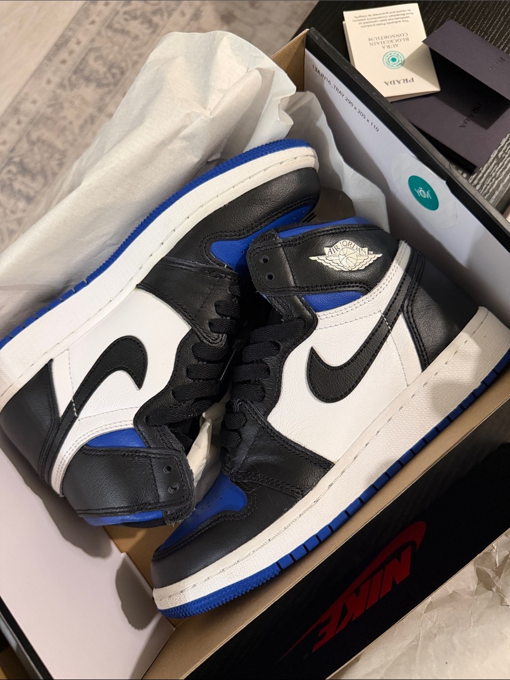 Nike Air Jordan 1 Royal toe size 6 womens